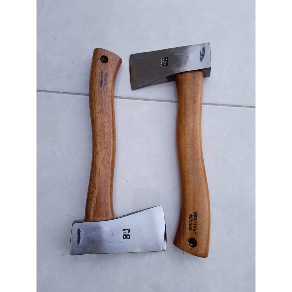 kampak sulaiman baja asli gagang kayu jambu