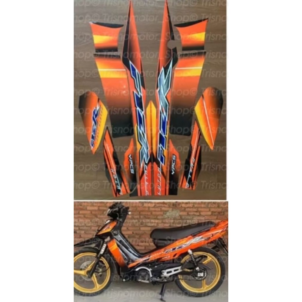 Striping stiker Lis Yamaha fiz R 2003 hitam oreng