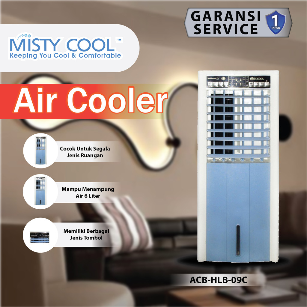 Air Cooler 6 Liter Dengan Remote Penyejuk Ruangan Rumah Sejuk