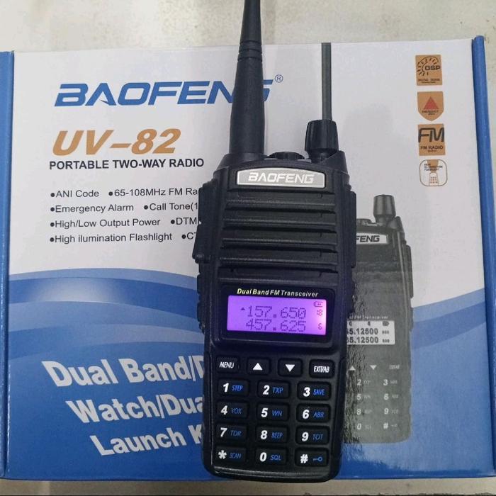 Walkie talkie Dual Band HT SPC SH20 1800mAh atau Baofeng UV-82 5watt - Baofeng UV-82 5watt