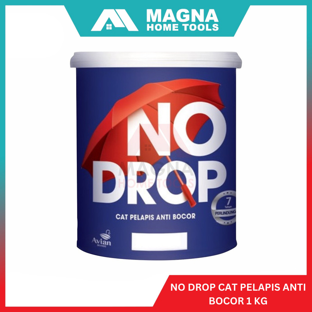 NO DROP PELAPIS ANTI BOCOR ATAP/DINDING WARNA PUTIH/HITAM/ABU/TRANSPARAN 1 LT