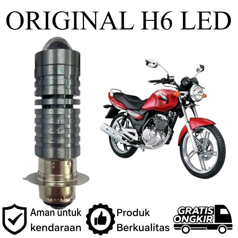 ORIGINAL 1pcs Lampu depan LED H6 Laser motor Suzuki Thunder 125 Lie Cheng