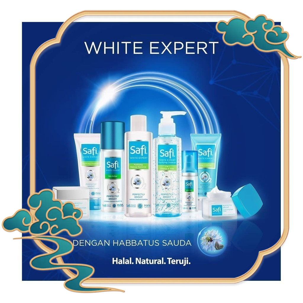 SAFI White Expert Ultimate Bright Series Original BPOM (Day Cream, Night Cream, Toner, Cleanser, Ser