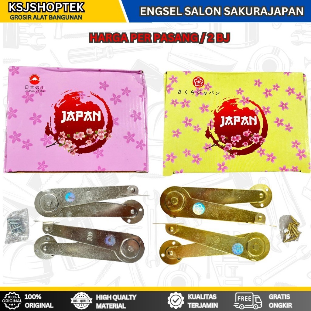 Engsel Salon 9 inc Sakura Japan Per Pasang/ Engsel Jendela / Sikutan Jendela Sakurajapan