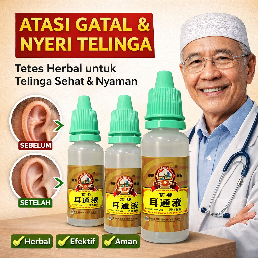 [GRATIS ONGKIR] Obat Tetes Telinga Herbal | Tetes Telinga Herbal Lembut | Obat Tetes Telinga Herbal 