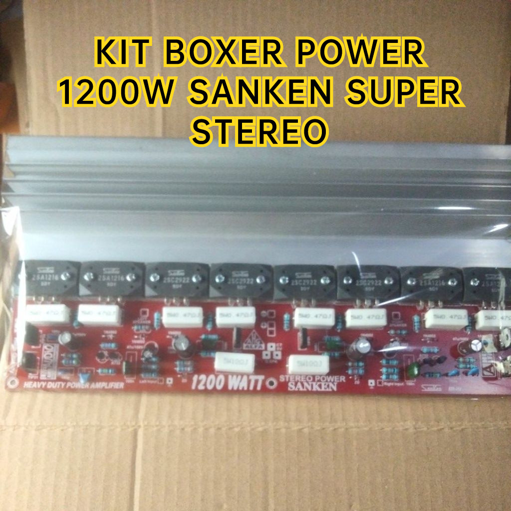 KIT BOXER POWER 1200W 1200 WATT SANKEN SUPER STEREO STR