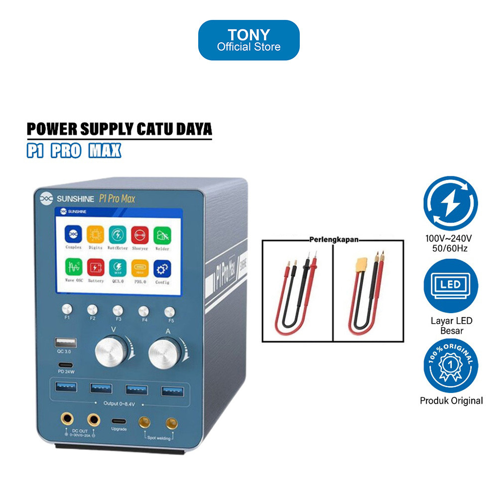 Power Supply SUNSHINE P-3005D - Digital DC Catu Daya Service Original - PI PRO MAX