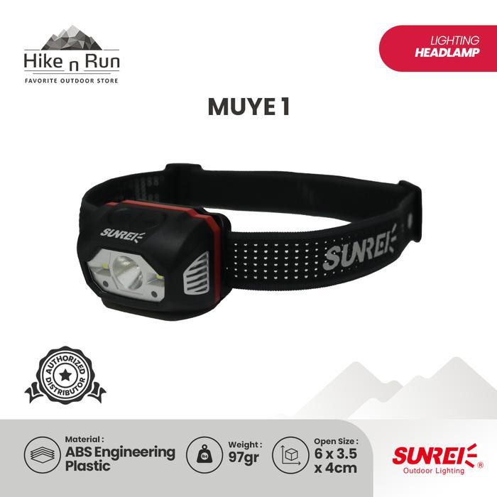 Lampu Kepala Sunrei Headlamp MUYE 1 - Black/black