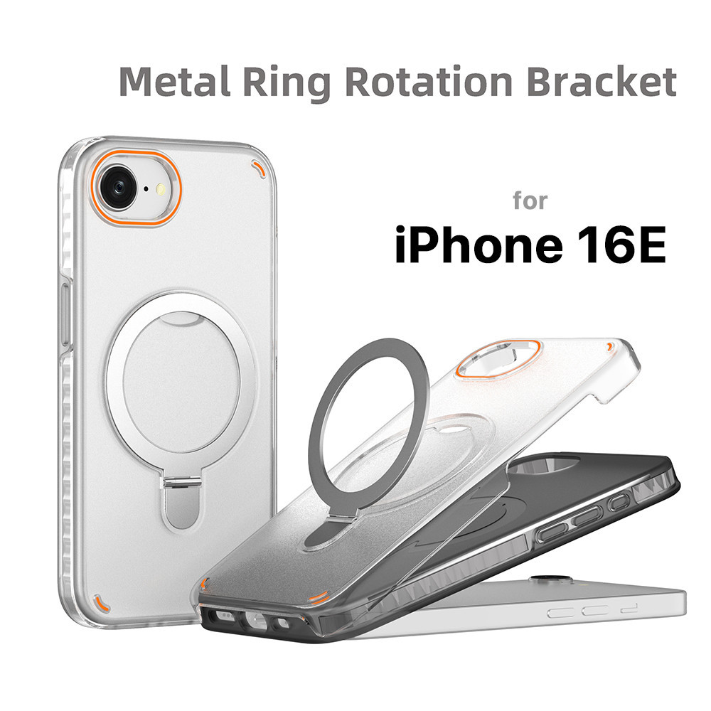 Casing Stand Bawaan Matte untuk Casing iPhone 16E iPhone 16 17 Pro Max Mendukung Pengisian Daya Nirk