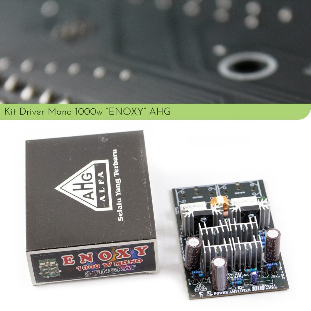 Kit Rakitan Driver Enoxy Mono 1000w 1000 watt Sanken tanpa transistor by AHG Alfa