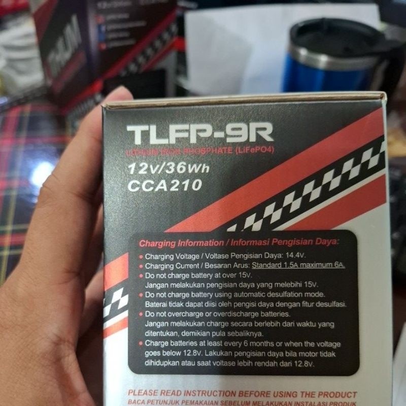 READY Aki TDR Lithium TLFP 9R 12 Volt XMAX / Ninja 250 / CBR 250 / Forza 250 / R25 / MT25