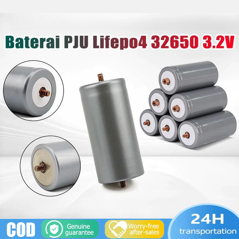 Baterai Lithilf Lfp 3.2v 6000 MAh 32650 Grade A BatterL Lifepo4 6Ah Baterai PJU Lifepo4