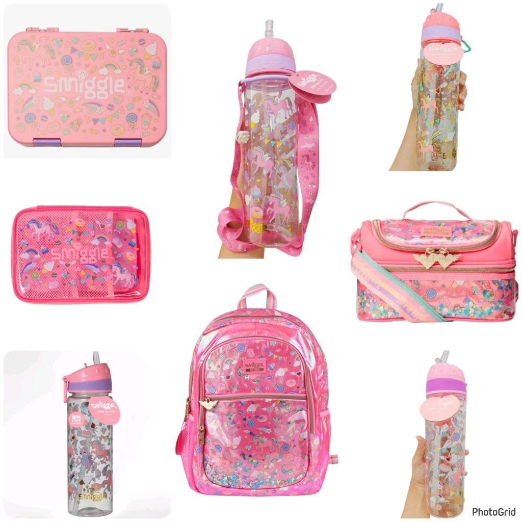 SET BACKPACK TAS RANSEL SD UNI ES KRIM PEACH