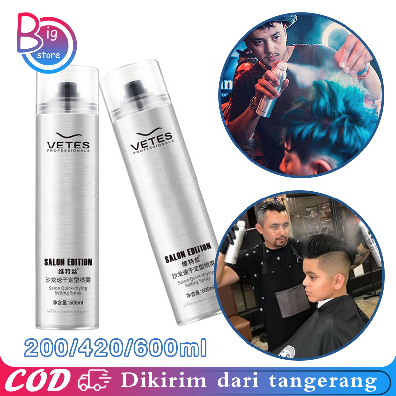 Spray Rambut 200ml 600ml Hair Spray Pria Styling Hairspray Untuk Pria Hair Sprey Rambut