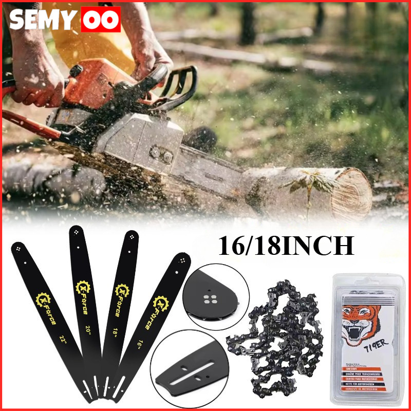 SEMYOO 16in 18in  Guide Bar Chainsaw Guide Bar Laser Bar Chainsaw Maestro Chainsaw Blade Rantai Chai