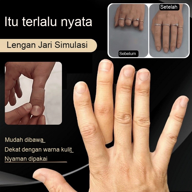 [Berbagai Ukuran] Nyaman Lengan Jari Silikon Simulasi /Lengan Jari Simulasi Jari Palsu Besar Dan Kec