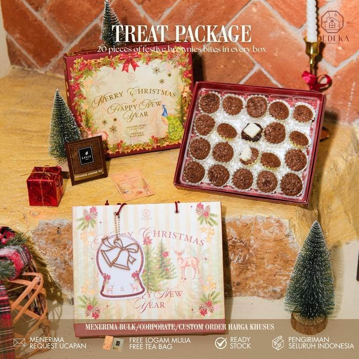 Hampers Natal Treat Package - Fudgy Brownies Premium | Christmas Hampers