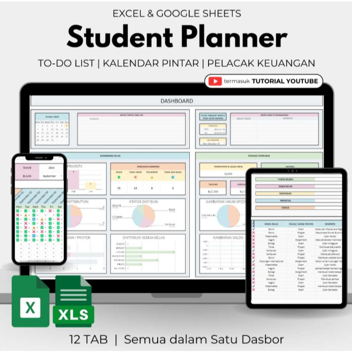 Student Planner Template Premium