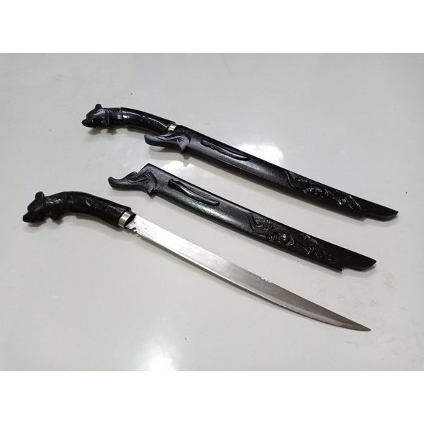 pisau sembelih gagang macan cocok untuk sembelih hewan/pisau super baja strip kokoh