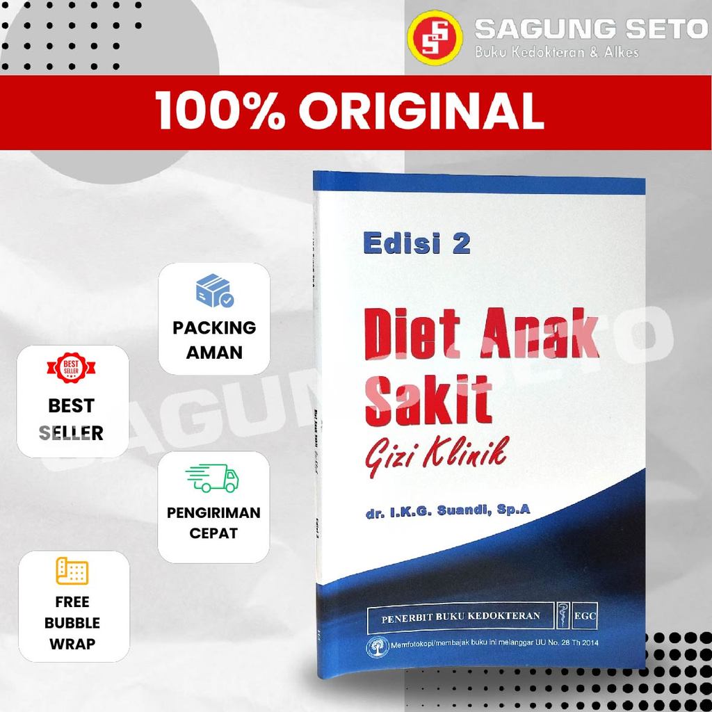 BUKU DIET ANAK SAKIT GIZI KLINIK E-2 EGC - DR. I.K.G. SUANDI