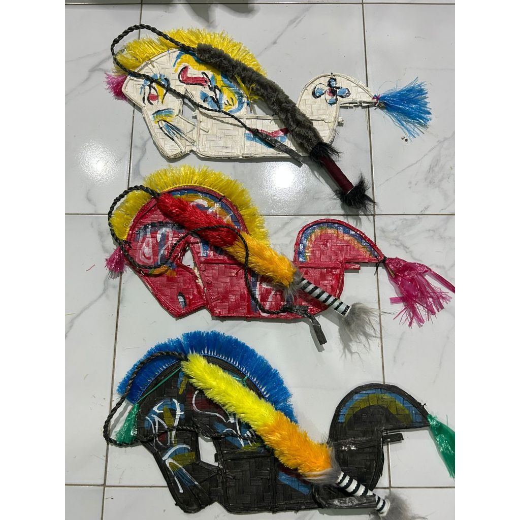 ASLI KEDIRI GROSIR KUDA LUMPING JARANAN ANAK BONUS CAMBUK BULU (Bukan Cambuk Lidi)