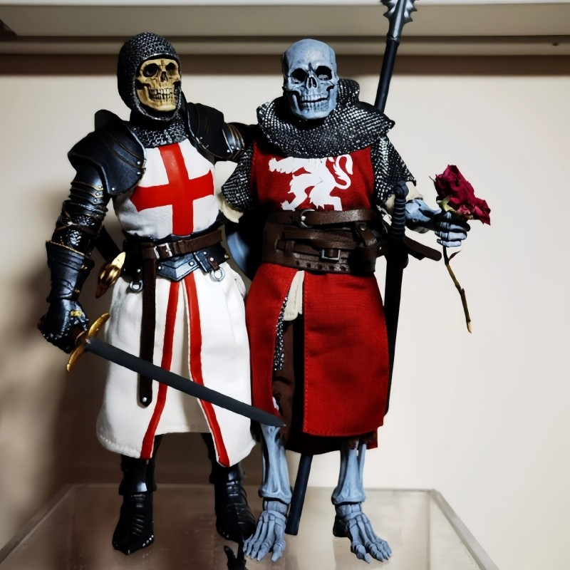 Original In-Stock Four Horsemen Mythic Legions Al Star 6 Series Skeleton General Action Figure Model