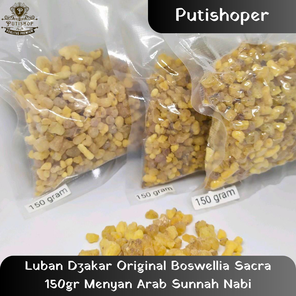 Luban Dzakar Original Boswellia Sacra 150gr Menyan Arab Sunnah Nabi