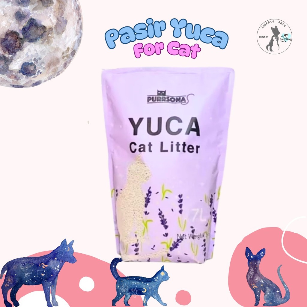 Pasir Yuca (1 PCS) Cassava Litter Cat 7L Wangi Lavender
