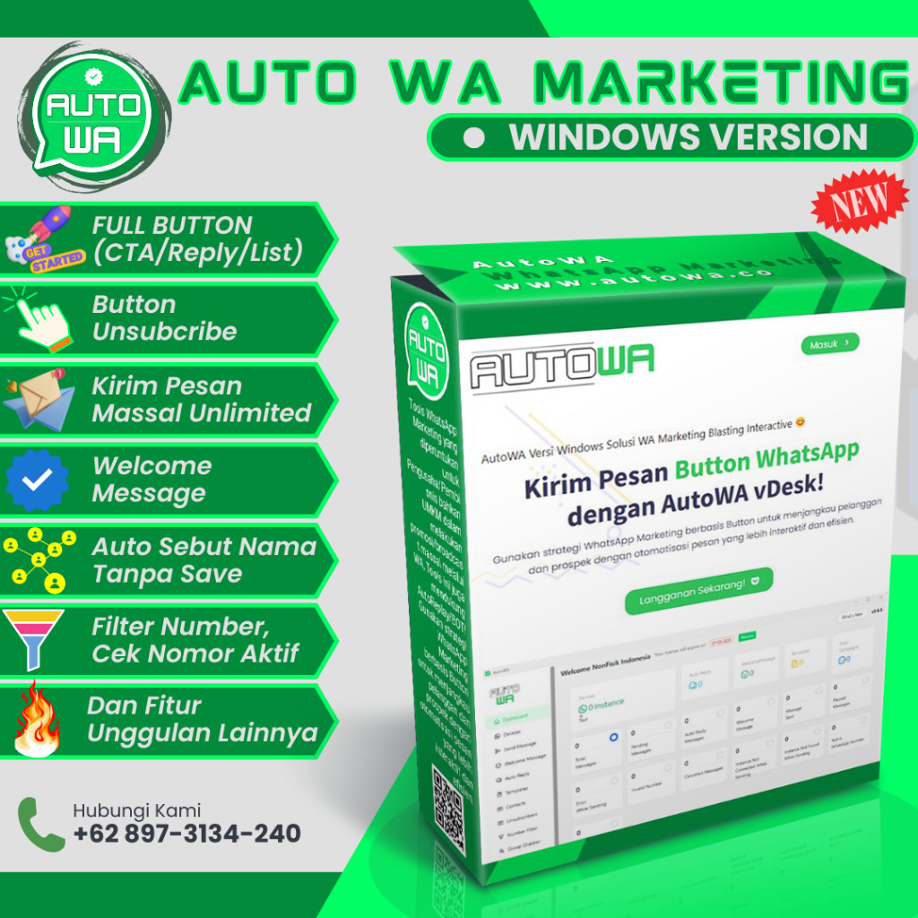 AutoWA - Aplikasi WA Marketing Automation Dengan Button CTA