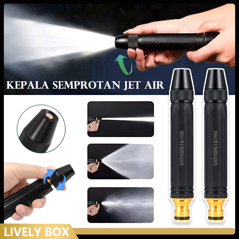 Nozzle Semprotan Air Kuningan Steam - Jet Water Spray untuk Cuci Motor & Mobil, Efisien & Praktis