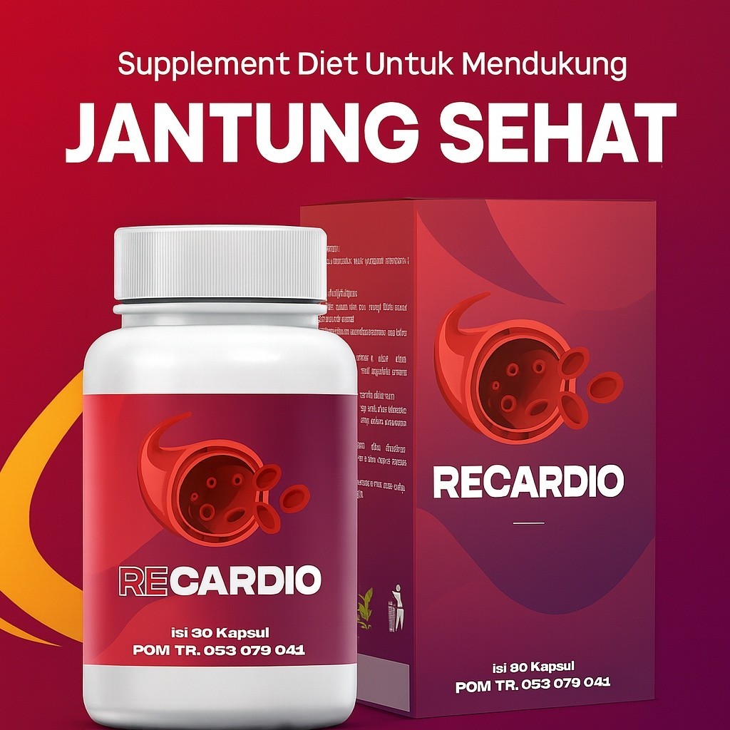 RECARDIO OBAT HIPERTENSI DIABETES DARAH TINGGI JANTUNG ASAM URAT STROKE HERBAL BPOM RECARDIO