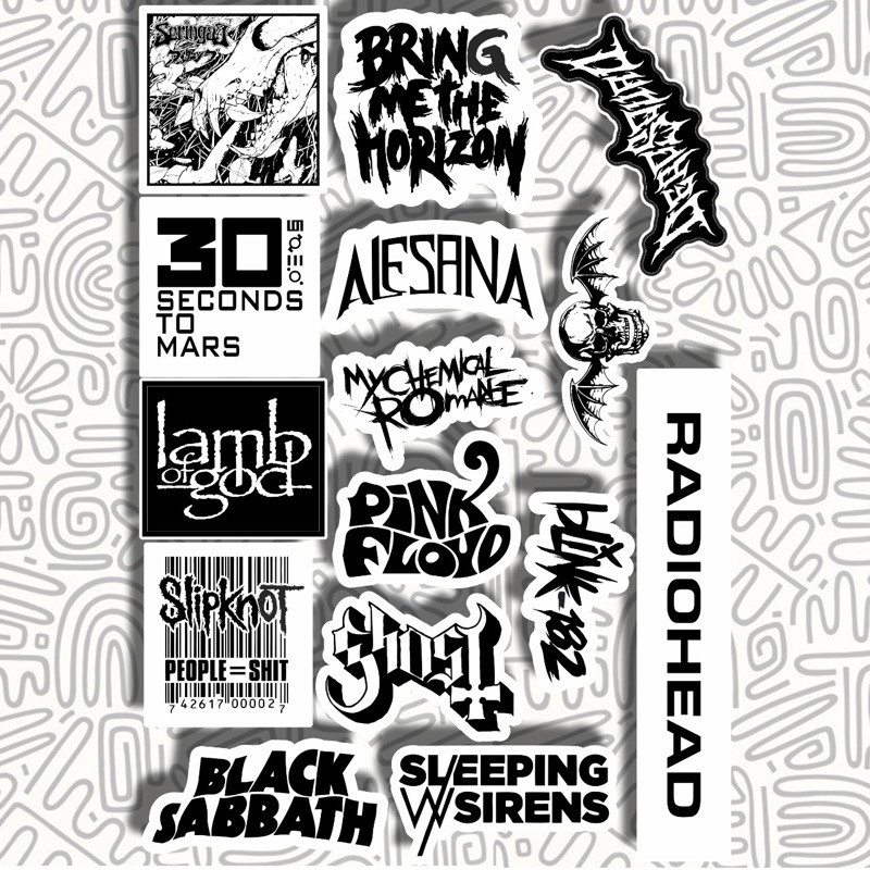 Sticker BAND Metal || Stiker a7x dll