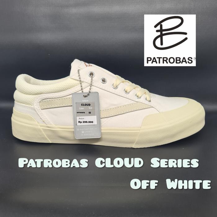 Gaya Outfit Sepatu PATROBAS CLOUD Series (Black Off White ) - Original - OFF White, 37
