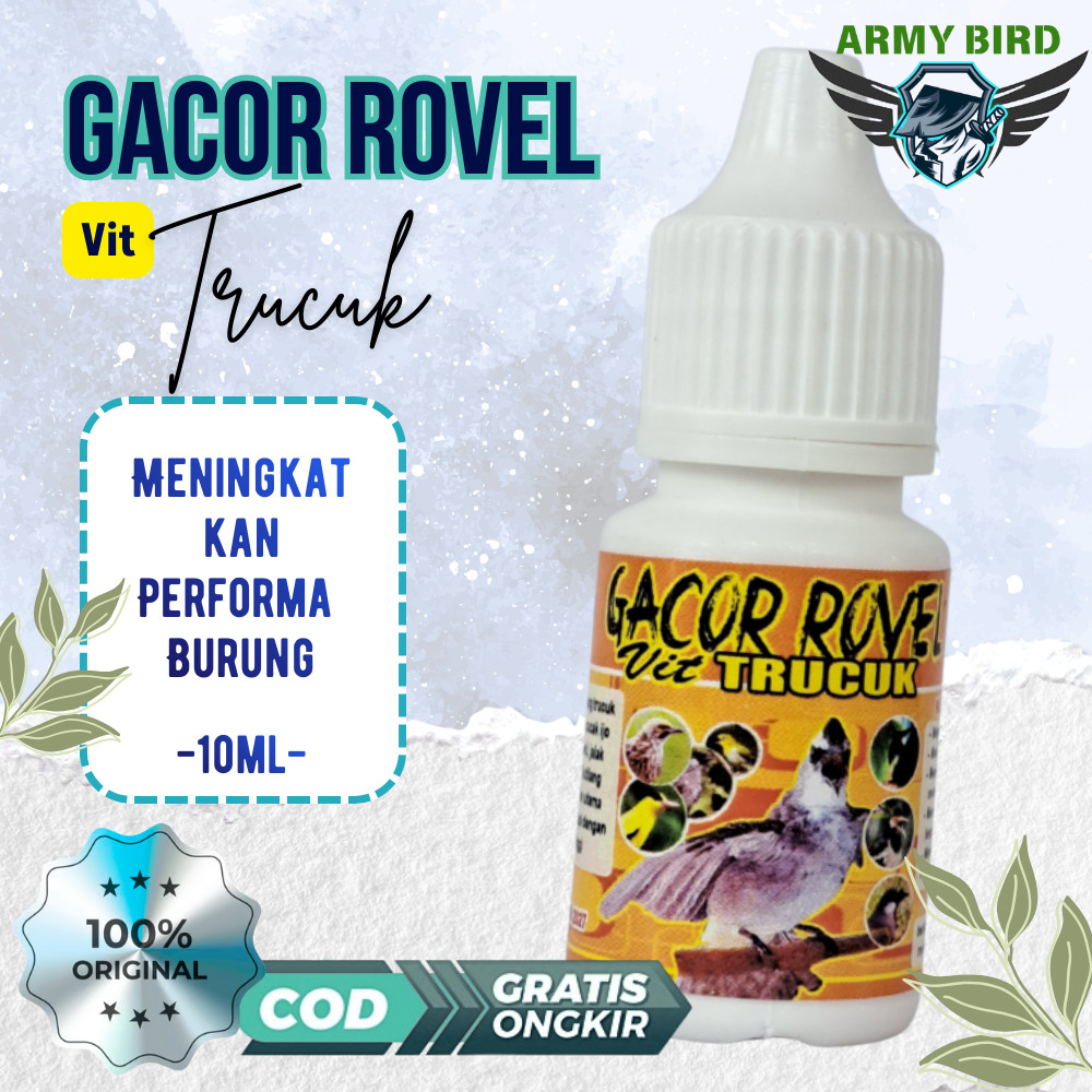 Vitamin Gacor Rovel Burung Trucuk Vitamin Penggacor Burung
