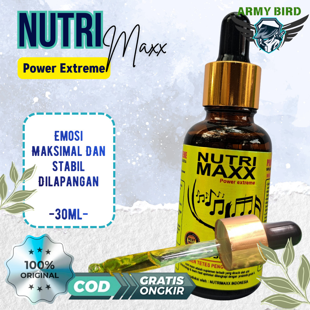 Nutrimaxx Power Extreme Vitamin Burung Penggacor Burung Kicau dengan probiotik grade A aktif