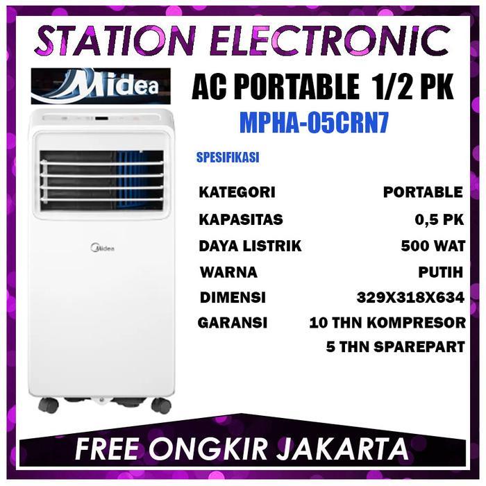 Midea MPHA05CRN AC Portable 1/2 pk MPHA-05CRN7 AC 0,5 pk