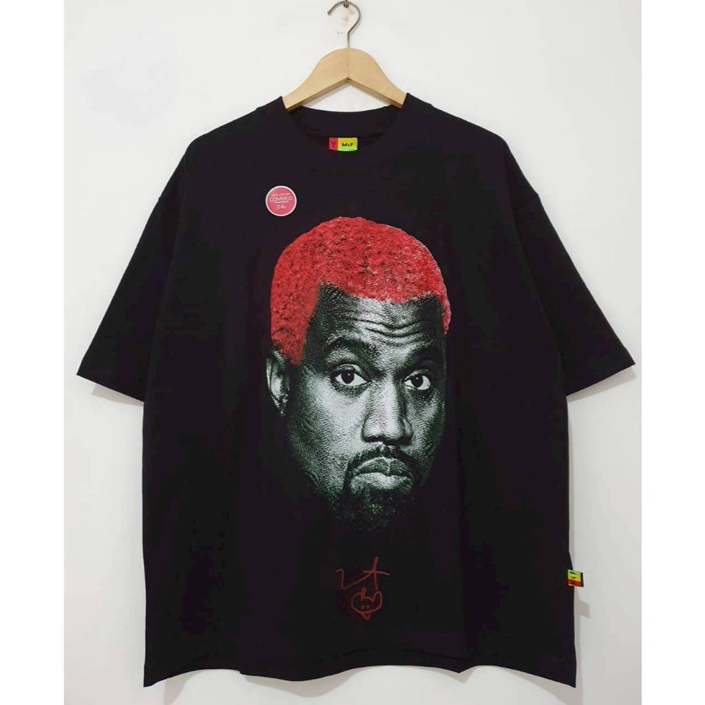 KAOS T-SHIRT OVERSIZE MUSIC KANYE WEST THE LIFE OF PABLO TOUR BLACK ORIGINAL