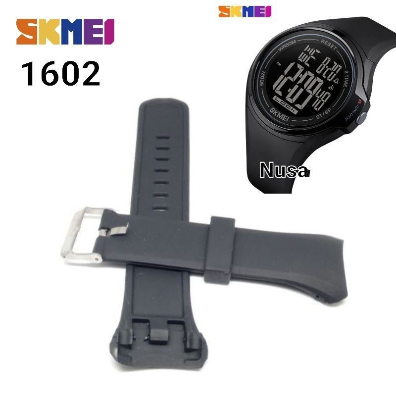 Strap Tali jam tangan Skmei 1602 Rubber Skmei 1602