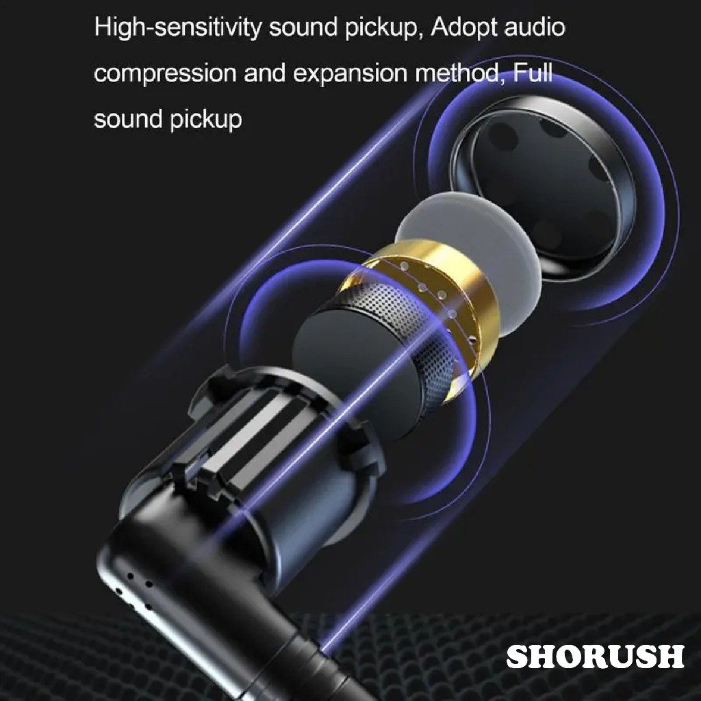 Shorush IM 1 Mikrofon Mic Clip On Wireless UHF 2.4G Presentasi Tur Imam Masjid Musholla