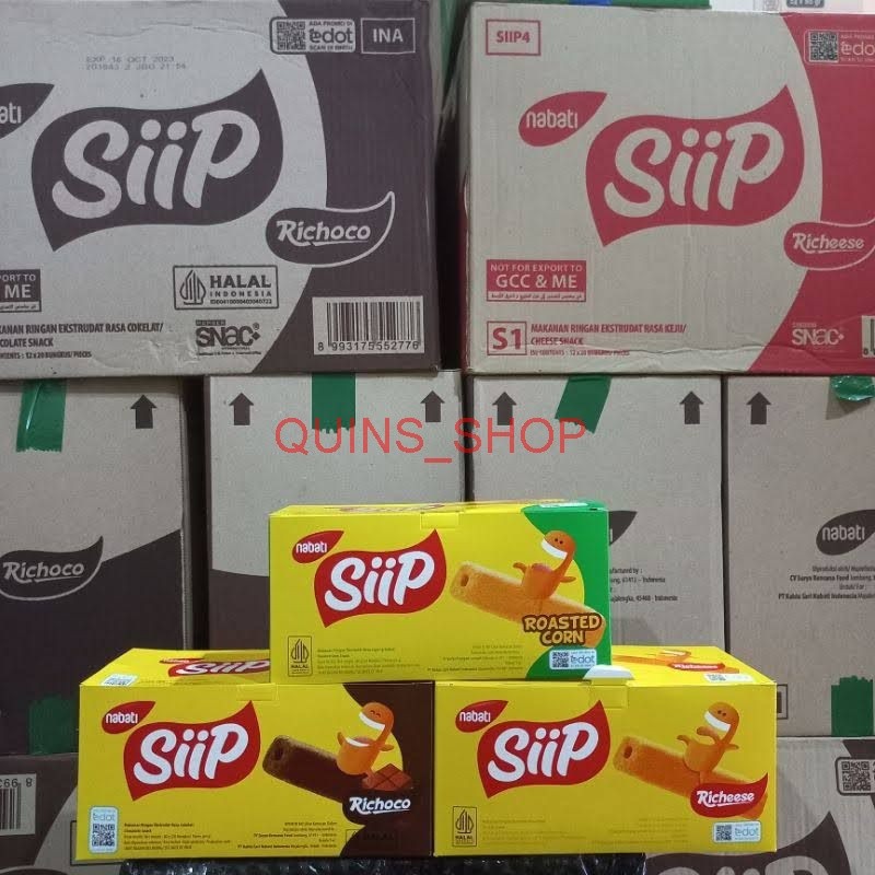 Nabati Siip snack 1box isi 20pcs / siip coklat / siip jagung bakar / siip keju quins_shop