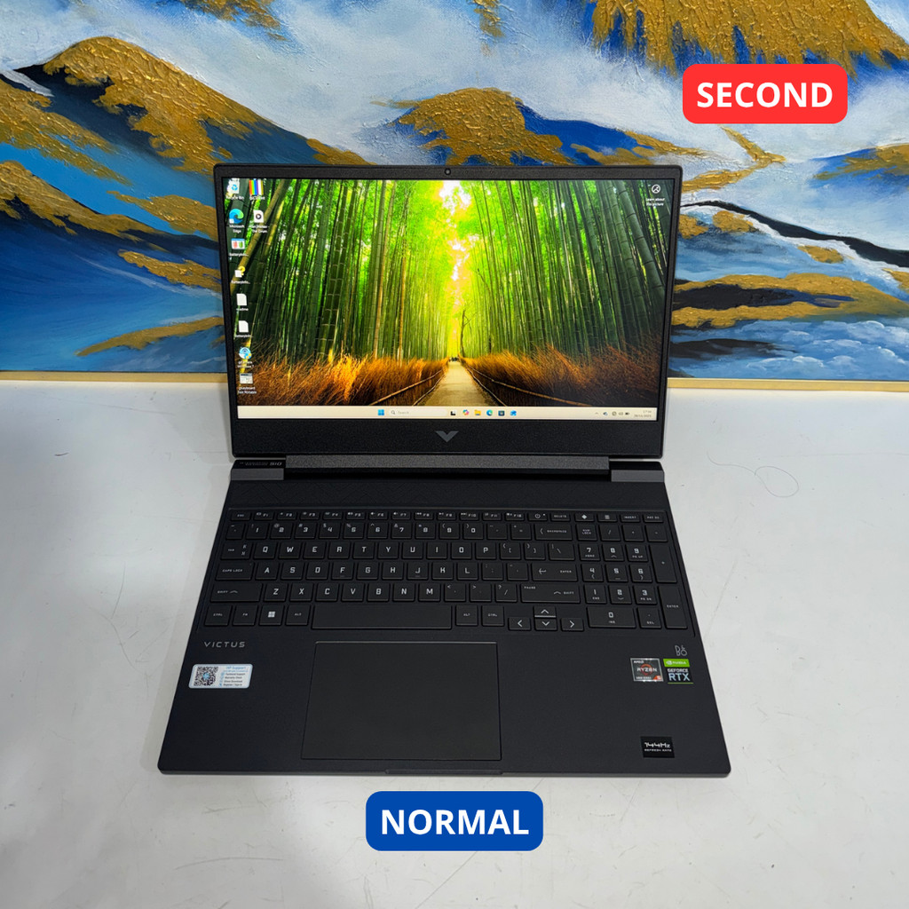 HP VICTUS BY HP GAMING LAPTOP 15-FB0XXX AMD RYZEN 5 5600H 16 GB (14") LAPTOP SECOND ORIGINAL SINAR M