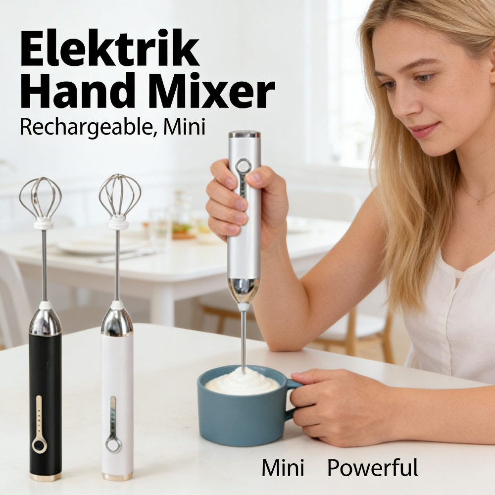 Kopii Hand Mini Pengaduk Telur Pengaduk Milk Alat Kocok Pengaduk USB Telur Elektrik Elektrik Pengadu