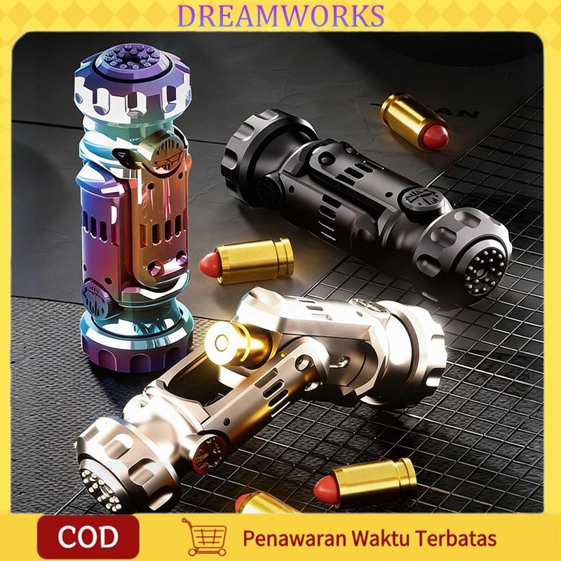 Gun Toy Ring Pistol Agen Dengan Model Unzip Rotary - Mainan Pistol Keren Untuk Anak & Dewasa
