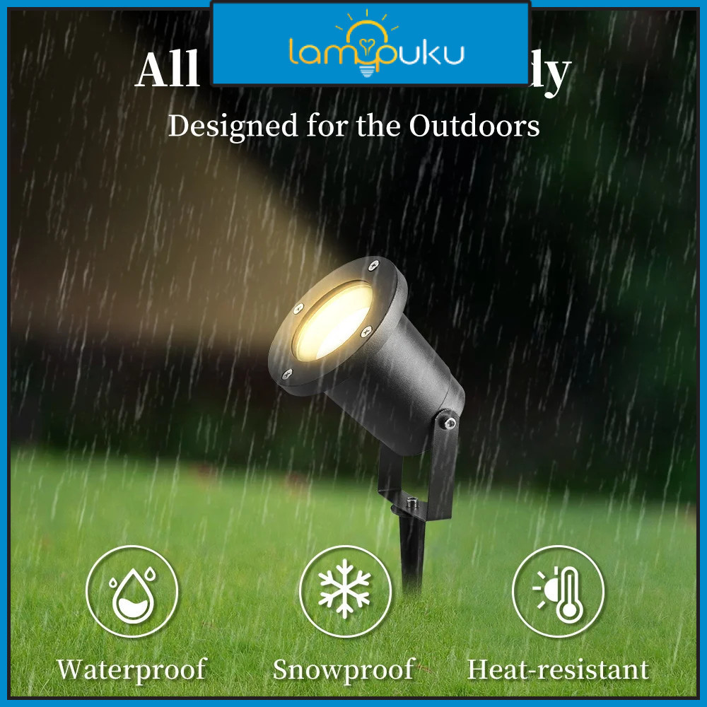 Lampu taman tancep kosongan fitting e27 outdoor / Lampu Sorot Taman Tancap SNI