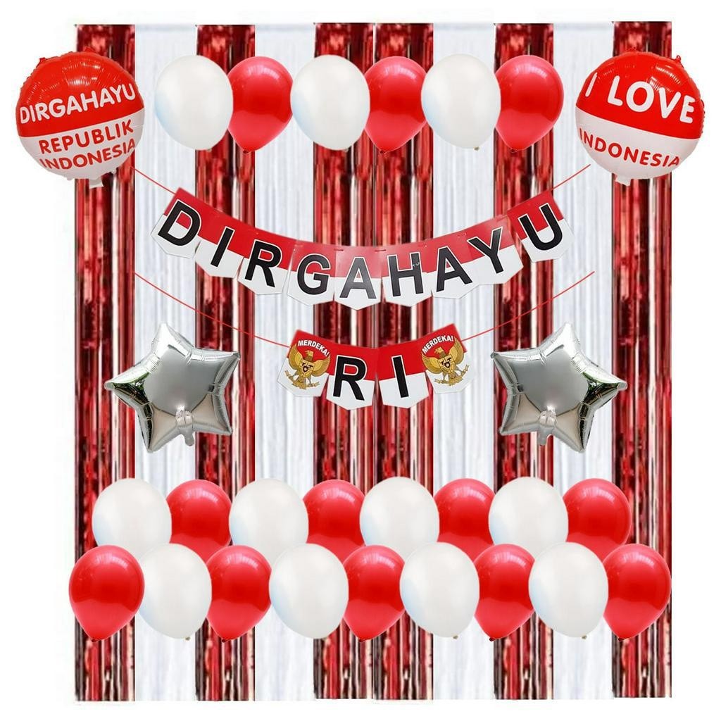 Paket Dekorasi Dirgahayu RI / Banner Dirgahayu HUT RI 17 Agustusan