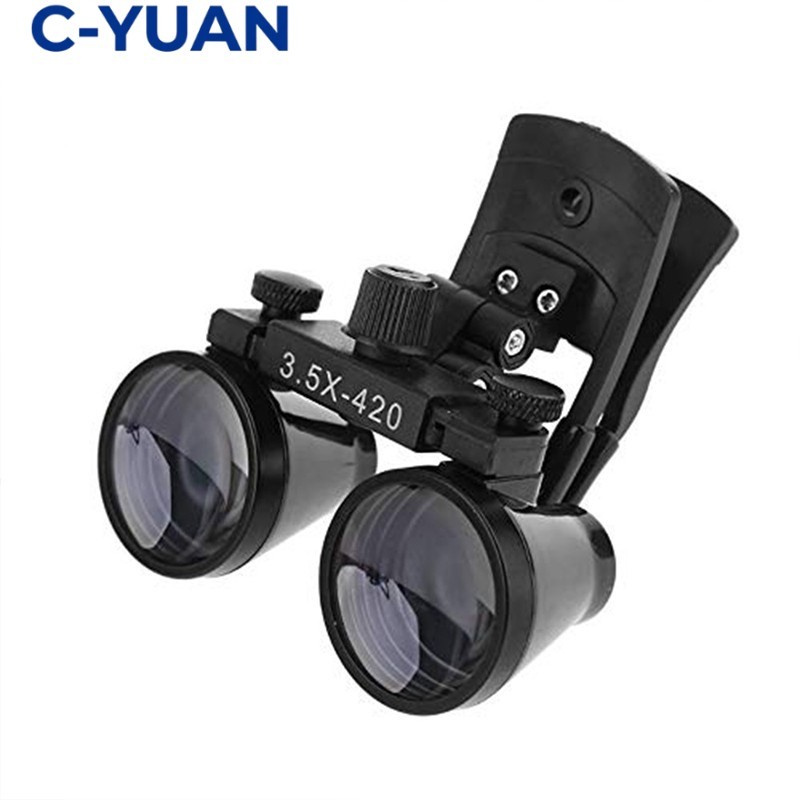 Loupe Dental 3.5X Perbesaran Optik Clip On Praktis Untuk Berbagai Kebutuhan Praktek Dokter Gigi Dent