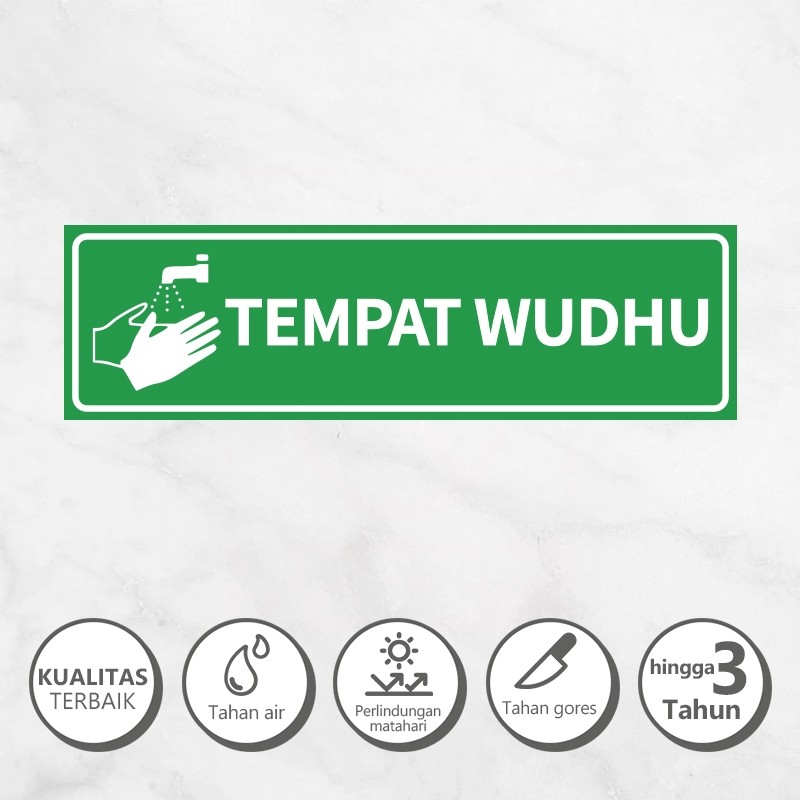 Sticker Tempat Wudhu Pria / Sticker Tempat Wudhu Wanita / Sticker Tempat Wudhu / Sticker Tempat Wudh