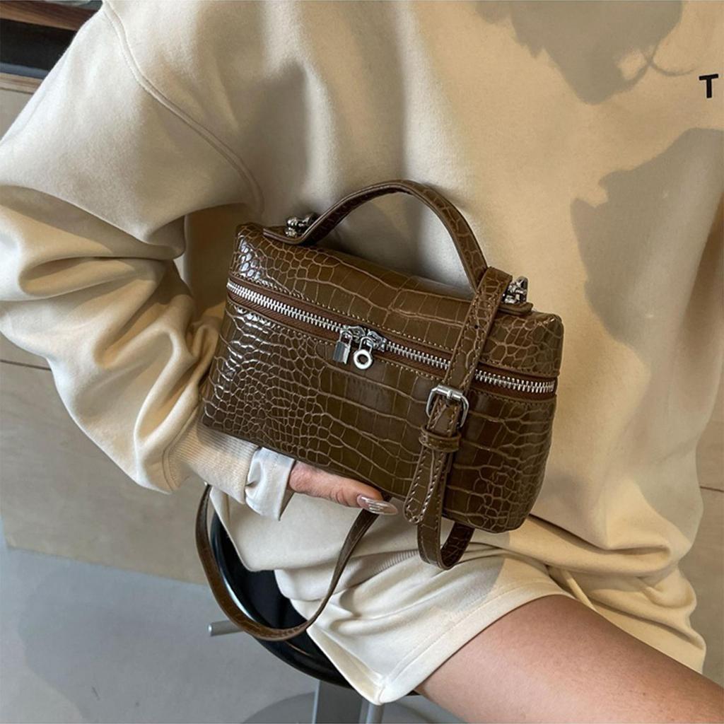 TANTOMI Tas Selempang Fashion Handbag Wanita Slingbag Mini Wanita dengan Desain Kulit Crocodile dan 