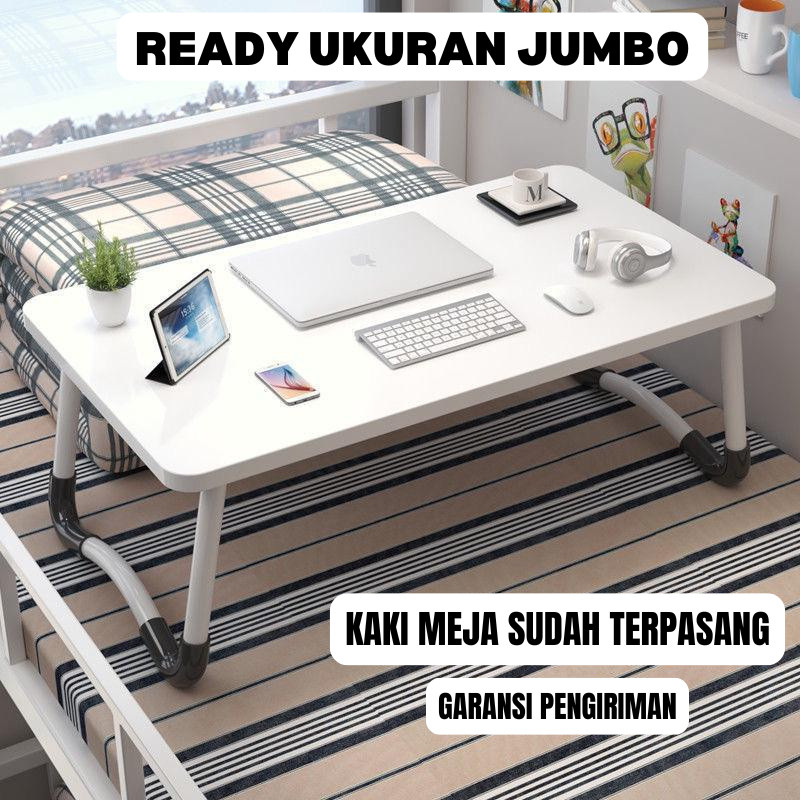 Furnitureku.id Meja Belajar Lipat Portable Ukuran Besar 120x40 100x50 100x40 90x30 80x50 80x40 60x40