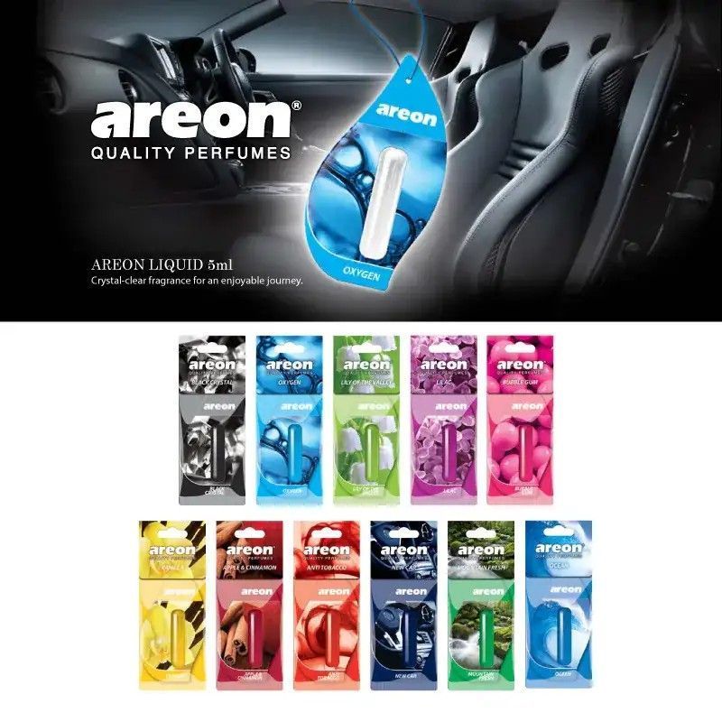 GROSIR Areon Parfum Mobil Gantung Premium Quality Perfume Wewangian Cair 5ml Oval Tahan Lama Liquid 